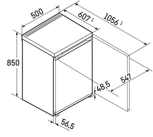 Однокамерный холодильник Liebherr Re 1201 Pure 1201-20001