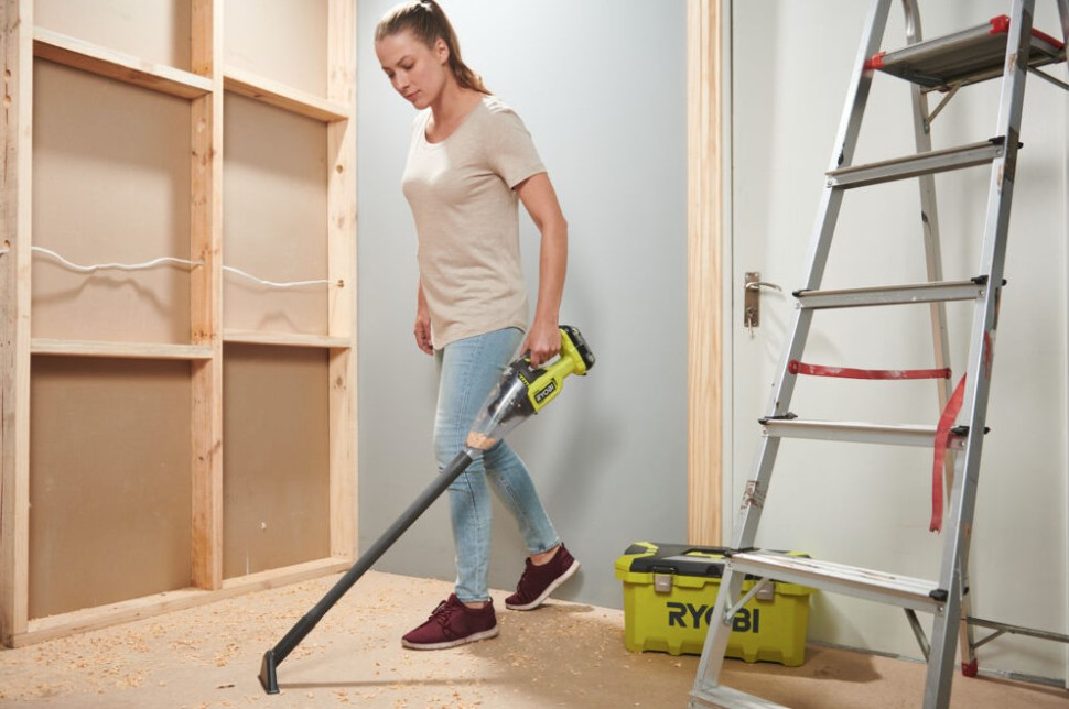 Вертикальный пылесос Ryobi RHV18F-0 (без АКБ)