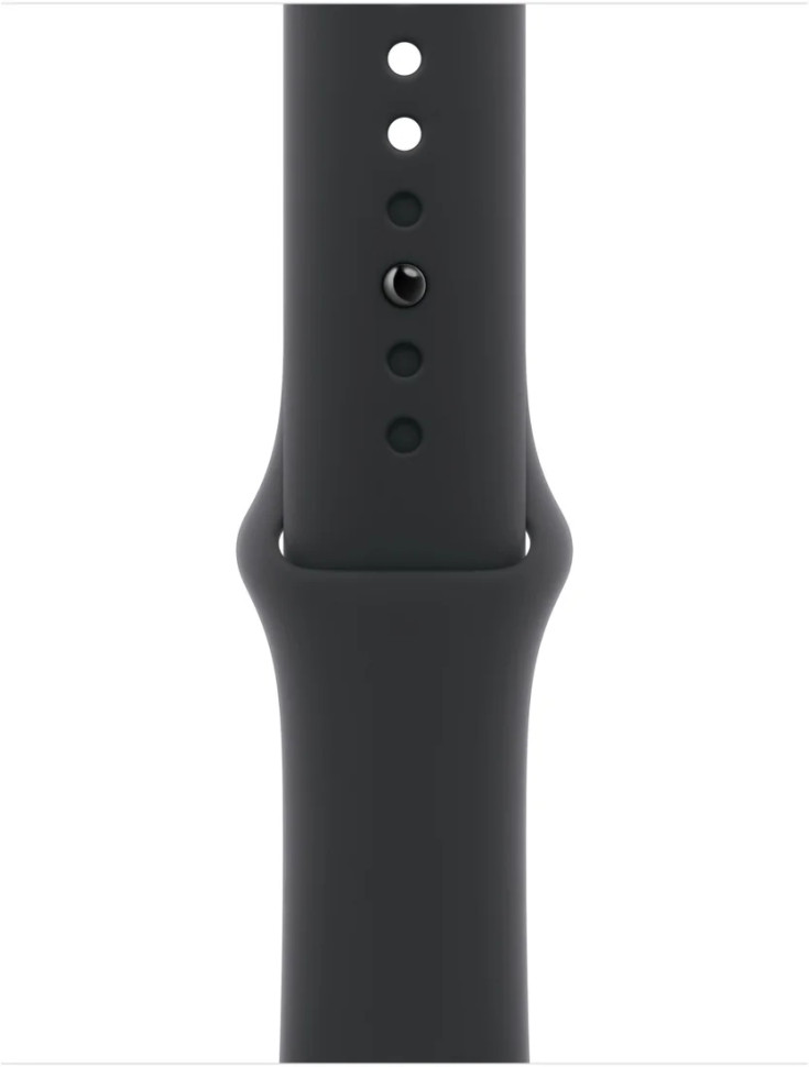 Умные часы Apple Watch Series 11 46 мм (алюминиевый корпус, космический серый/черный, спортивный силиконовый ремешок M/L)