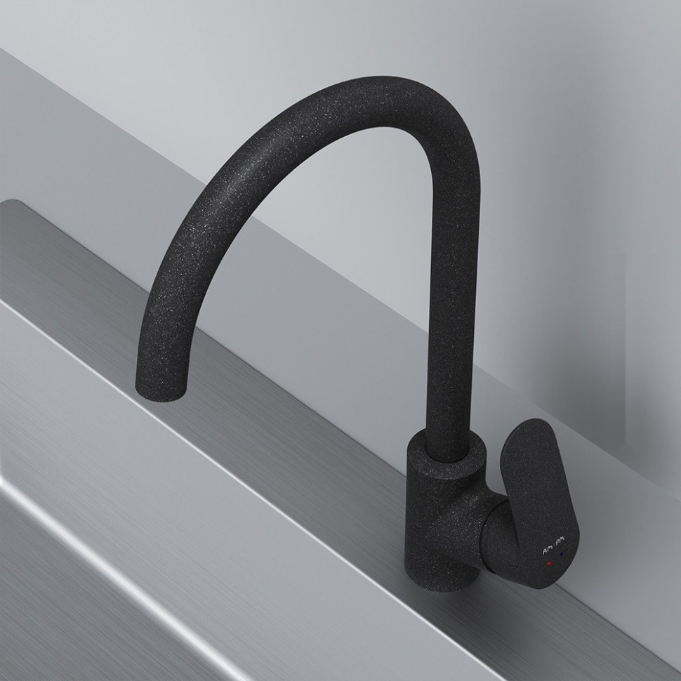 Кухонная мойка Berge BR-6502 + Like F8007122 (черный)