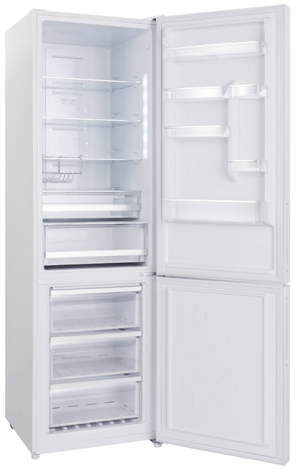Холодильник с морозильником Korting KNFC 62370 GW