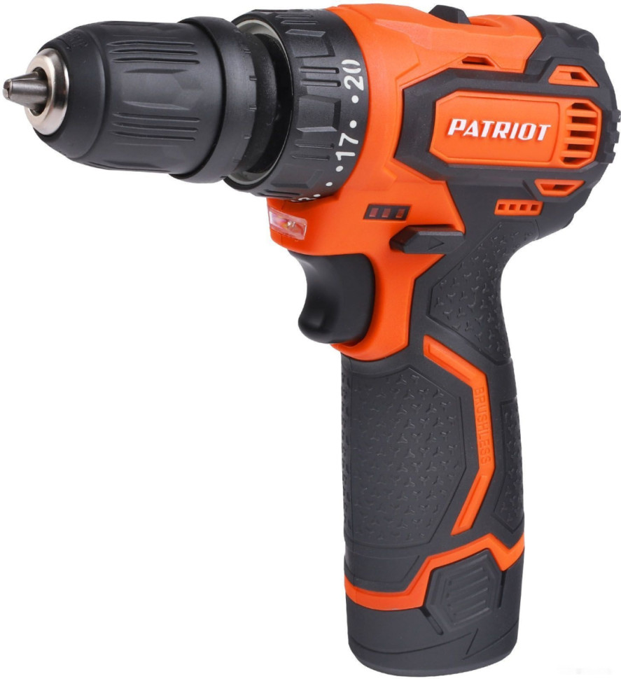 Дрель-шуруповерт Patriot BR 369Li 180201369 (с 2-мя АКБ, кейс)