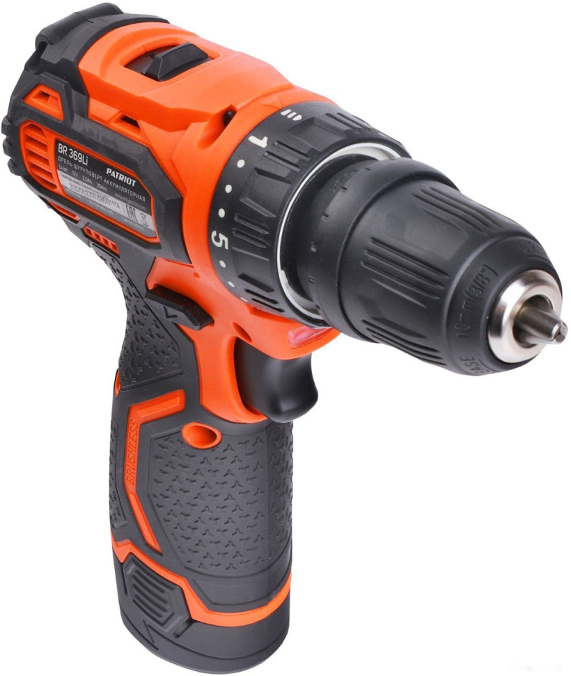 Дрель-шуруповерт Patriot BR 369Li 180201369 (с 2-мя АКБ, кейс)