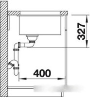 Кухонная мойка Blanco Rotan 500-U (шампань)