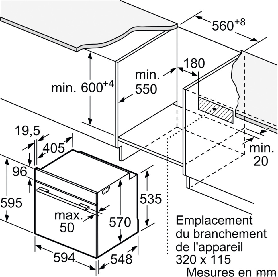 Духовой шкаф Bosch Serie 4 HBA553BA0