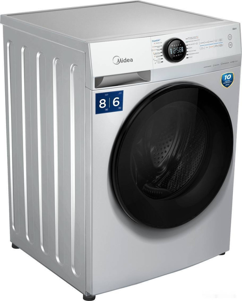 Стиральная машина Midea Lunar MF200D80WBS/W-RU