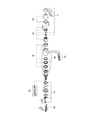 Смеситель Grohe Euroeco 32750000
