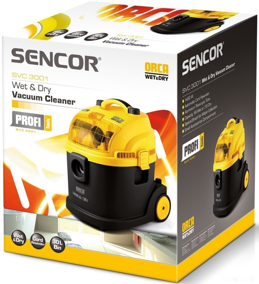 Пылесос Sencor SVC 3001 ORCA