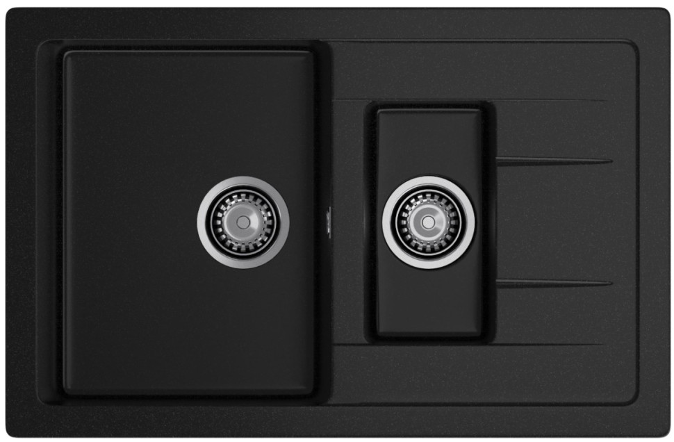 Кухонная мойка GranFest GF-Q775KL (черный)