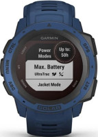 Умные часы Garmin Instinct Solar (голубой прилив)