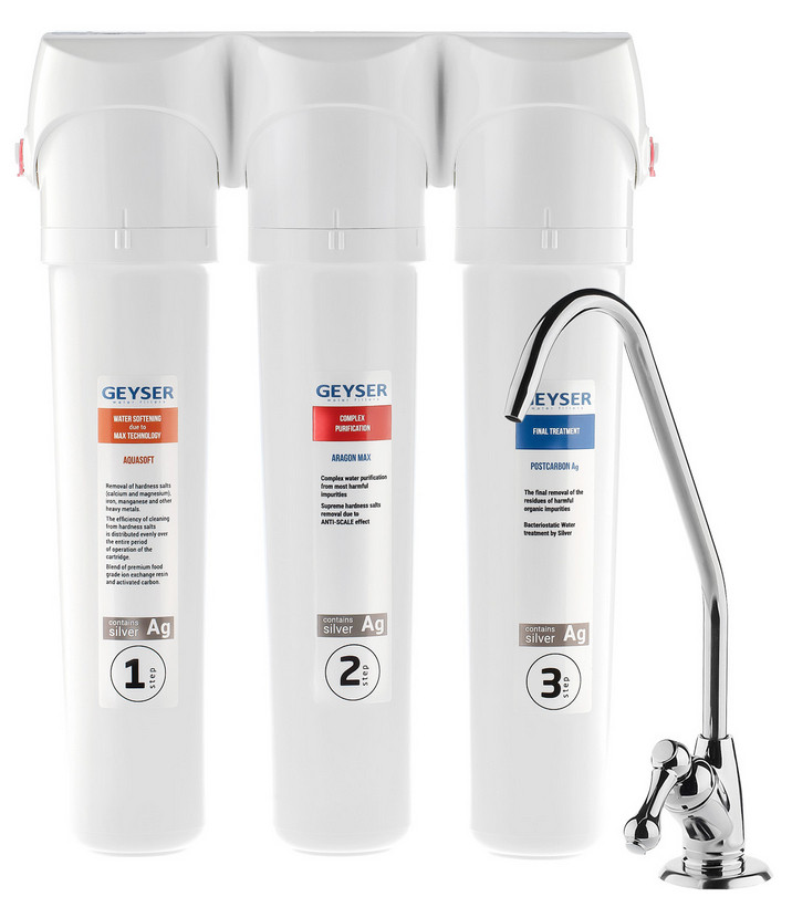 Стационарная система "под мойкой" Гейзер Смарт Макс