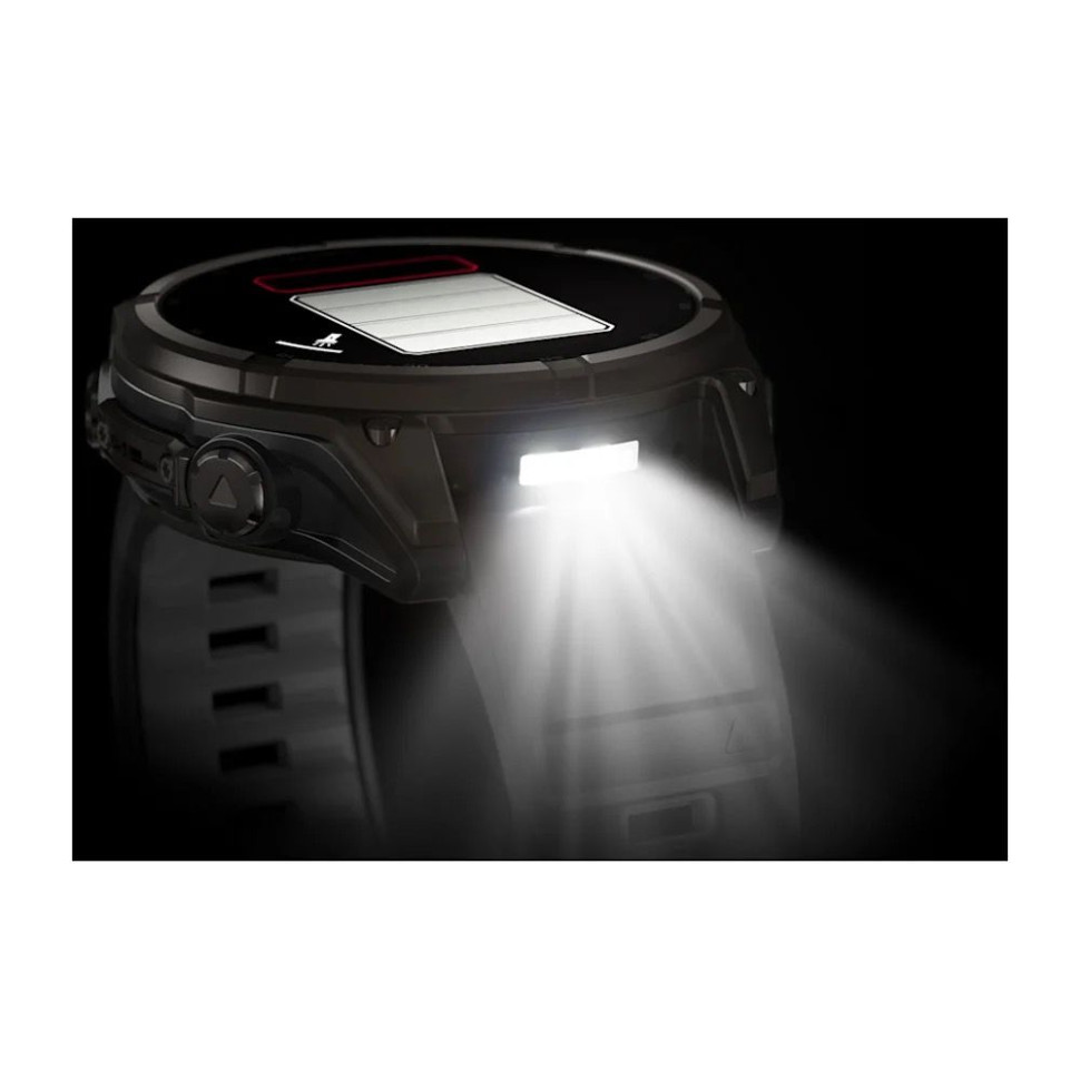 Умные часы Garmin Fenix 8 Solar, Sapphire 47мм (титановый угольно-серый DLC с черным ремешком)