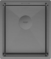 Кухонная мойка Paulmark Next 38 UNI PM213844-GM (черный/вороненая сталь)