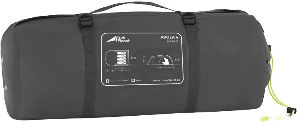 Палатка TREK PLANET Avola 4 (зеленый)