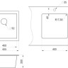 Кухонная мойка Granula GR-4451 черный