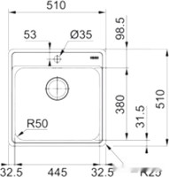 Кухонная мойка Franke BCX 210-51 TL