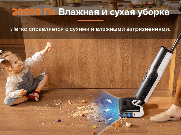 Вертикальный моющий пылесос Roborock F25 WD5M1A (черный)