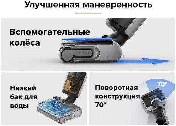 Вертикальный моющий пылесос Roborock F25 WD5M1A (черный)