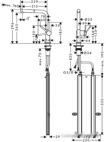Смеситель Hansgrohe Talis M54 72809000