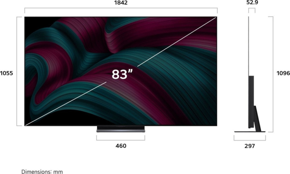 Телевизор LG OLED evo AI C5 OLED83C5RLA