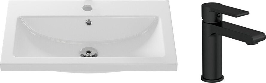 Умывальник Cersanit Como 80 S-UM-COM80/1-w + 63107