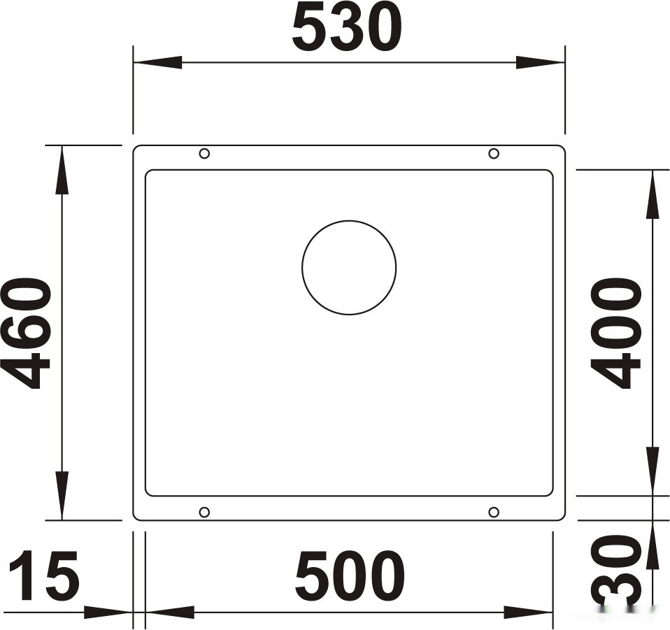 Кухонная мойка Blanco Rotan 500-U 523076 (белый)