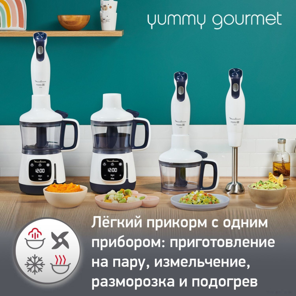Блендер Moulinex Yummy Gourmet DD55W110