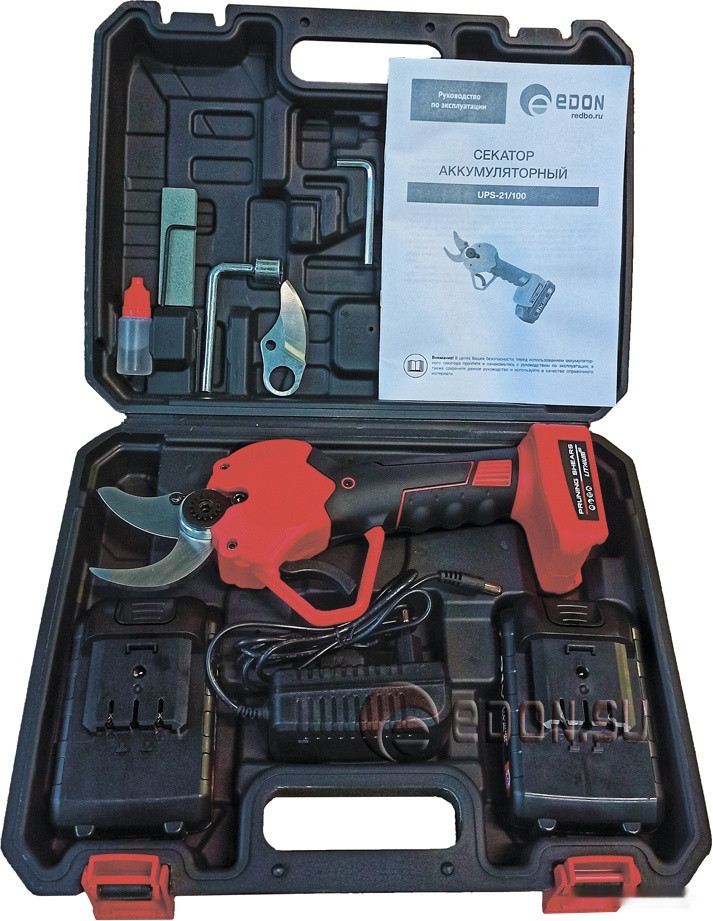 Секатор Edon UPS-21/100 (с 2-мя АКБ)