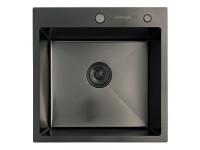 Кухонная мойка Gerhans K35050BD (графит, декор)