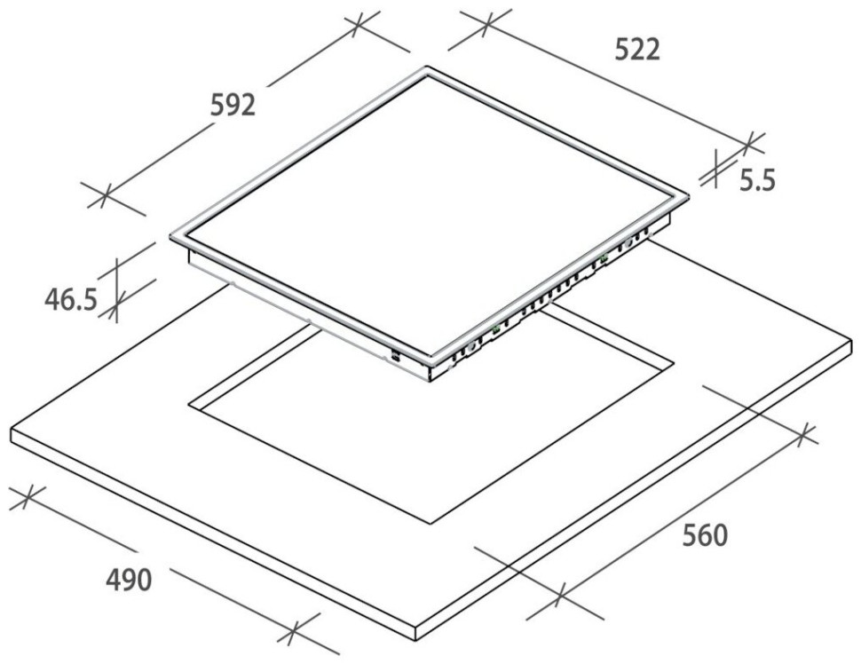 Варочная панель Candy CH 64 CCB