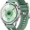Умные часы Huawei Watch GT 6 46 мм (серебристый, с зеленым плетеным ремешком, международная версия)