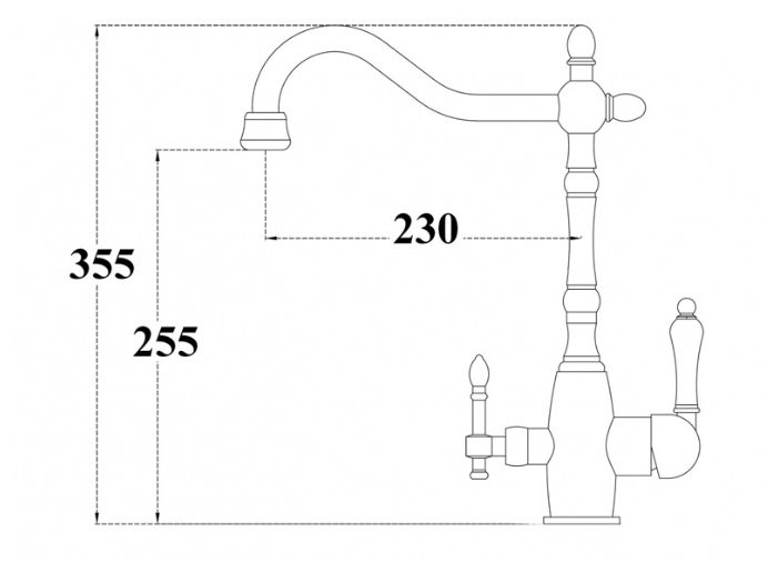 Смеситель Zorg ZR 312 YF-33 сатин