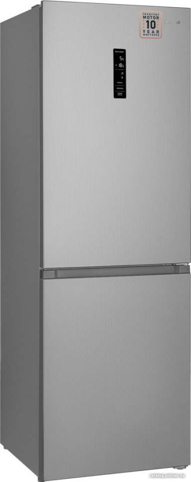 Холодильник Weissgauff WRK 185 Total NoFrost Inverter Inox