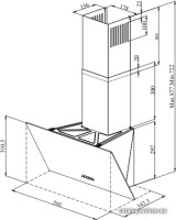 Вытяжка ZorG Technology ARSTAA 60 S (сенсор) бежевое стекло