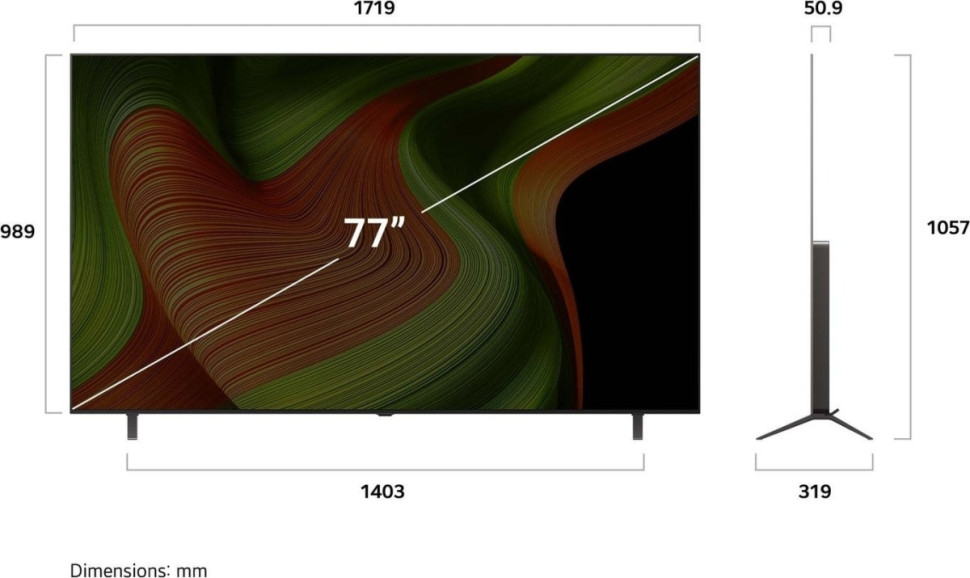 Телевизор LG OLED AI B5 OLED77B5RLA