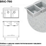 Кухонная мойка Polygran Brig 790 (светло-серый)