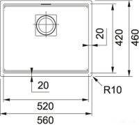 Кухонная мойка Franke Kubus 2 KNG 110-52 125.0512.507 (серый камень)