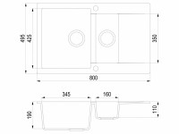 Кухонная мойка Teka Clivo 60 B-TQ Топаз