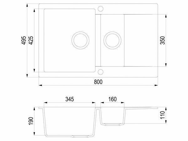 Кухонная мойка Teka Clivo 60 B-TQ Топаз