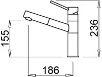 Смеситель Elleci Reno K86 Black