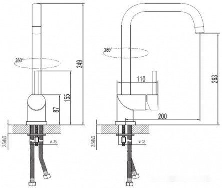 Смеситель ESKO Kitchen K5