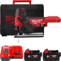 Лобзик Milwaukee Fuel M18 M18FBJS-502X 4933464800 (с 2-мя АКБ, кейс)