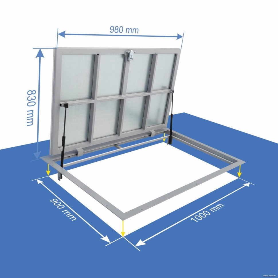 Люк под плитку Lukoff Гарант Люкс (90x100 см)