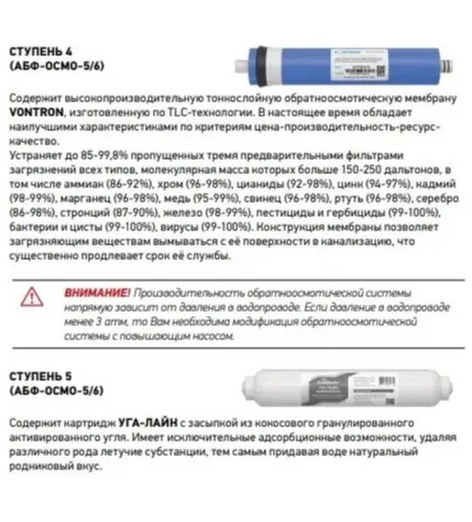 Система обратного осмоса Аквабрайт АБФ-Осмо-5