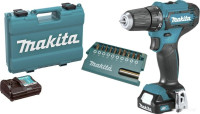 Дрель-шуруповерт Makita DF333DAX13 (с 2-мя АКБ, кейс +набор оснастки)