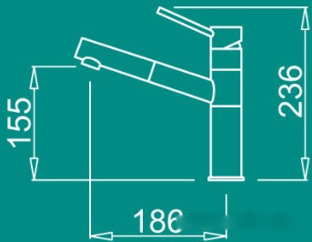Смеситель Elleci Reno G51 Avena