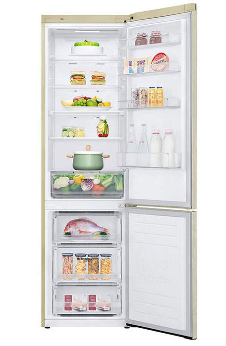 Холодильник с нижней морозильной камерой LG GA-B509MESL