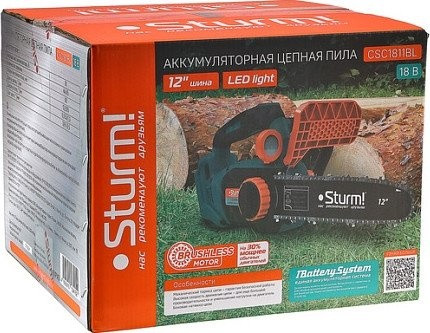 Аккумуляторная пила Sturm CSC1811BL (без АКБ)
