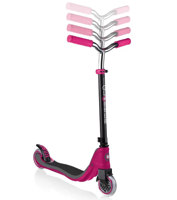 Самокат Globber Flow 125 Lights розовый (472-114-2)