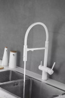 Смеситель Rose R958C (белый)